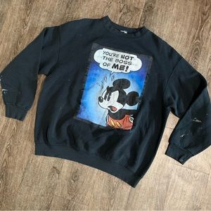 Vintage Disney Mickey Crewneck Sweater Size Medium